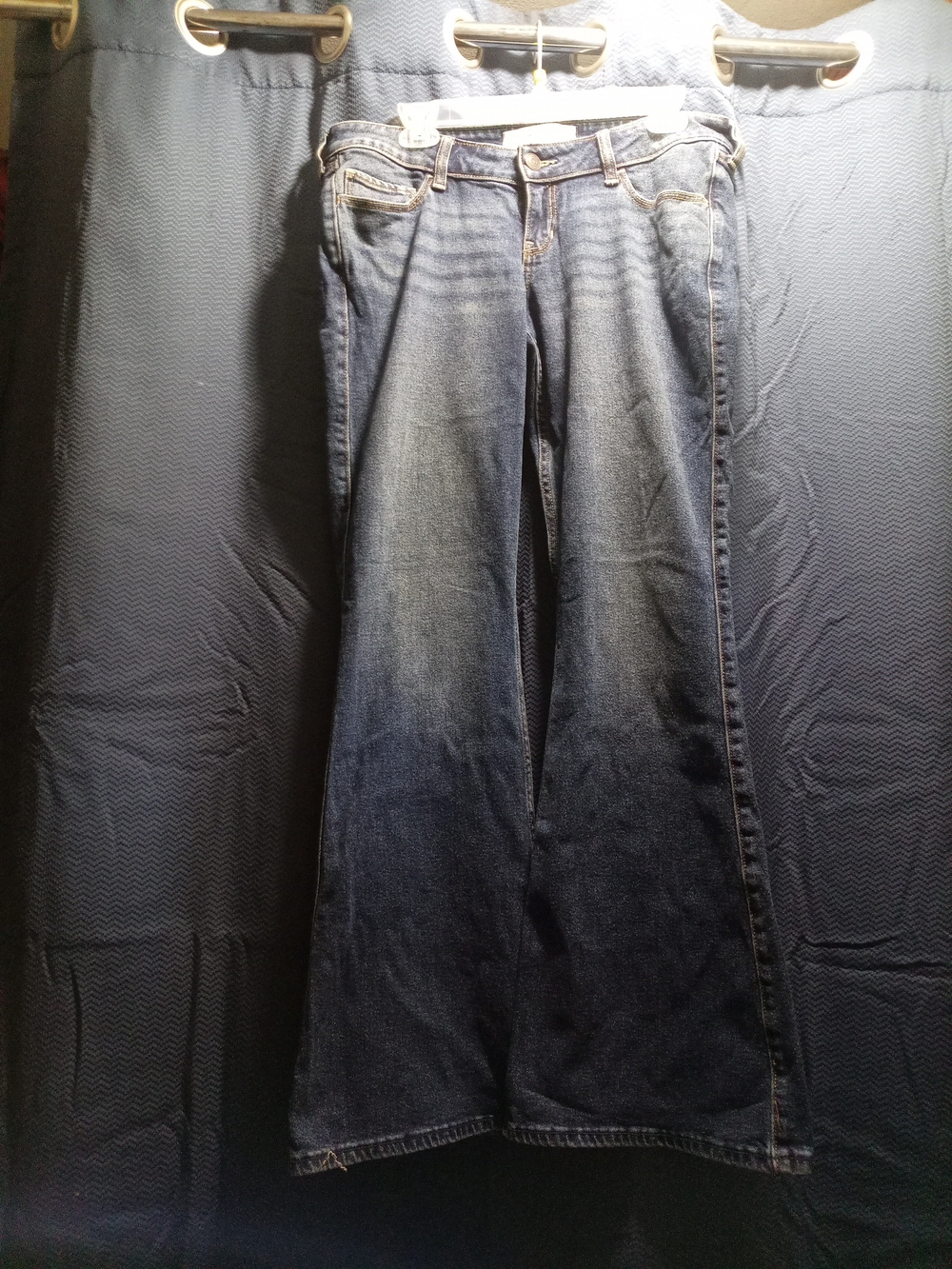 Hollister Dark Blue Flared Jeans Long